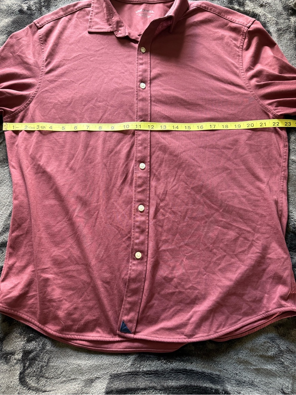 UNTUCKit Men's Button-Down Shirt in Wine Red - Picture 2 of 6